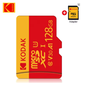 Kodak | KODAK MicroSD Memory Card 256GB Recorder Storage High Speed 128GB monitoring SD Card 64GB 32GB TF Gaming Microsd Class10 U3 V30