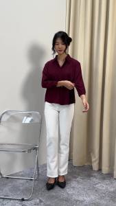 Kemeja Lengan Panjang untuk Wanita: Pilihan Atasan Baju Kerja Kantoran dari MSR Clothing