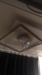 LED Ceiling Fan with Lights Modern Design Geometric Tri Color Dimmable Acrylic Ceiling Light With Remote 360°Rotatable Fan Blades Control for Bedroom Living Room Dining Room Kitchen Cloakroom Decorative Lighting