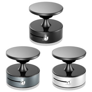 【Chinatera】Double Sided Magnetic Vacuum Adsorption Car Phone Mount 360 Rotatable Car Mobile Phone Holder for Car Smooth Surfaces