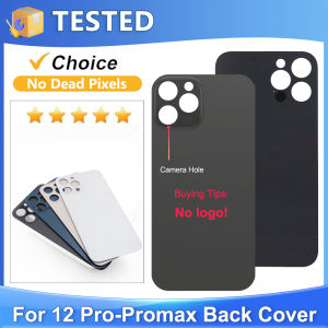 For iPhone 12 Pro Max Glass Battery Cover Rear Door Housing Panel Case Camera Lens Parts For iPhone 12 Pro Battery Cover