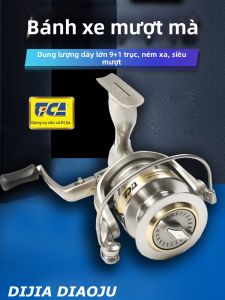 TICA | Máy Câu Quay Tay Gấp Bằng Kim Loại Cho Câu Xa