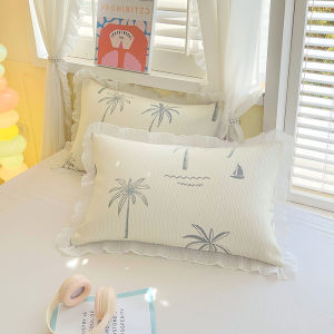 SUNLIGHT HOME เย็นสบายปลอกหมอนลายลูกไม้1คู่ปลอกหมอนคุณภาพสูง2ชิ้นปลอกหมอนระบายอากาศได้