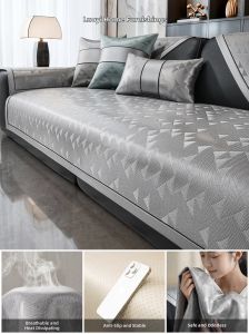 LORiCA | Cool Summertime Luxurious Sofa Ice Silk Cushion