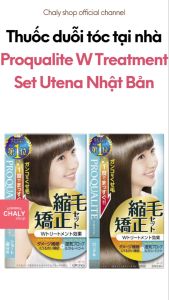Thuốc duỗi tóc cao cấp tại nhà Proqualite W Treatment Set Utena Nhật Bản