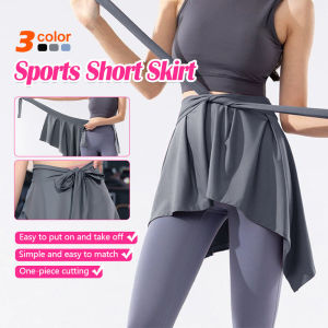 Sports Short Skirt Yoga Skirt Female Covering Buttocks Anti-Embarrassing Embarrassment One-Piece Bust Tennis Casual Summer Running Fitness Yoga Pants
