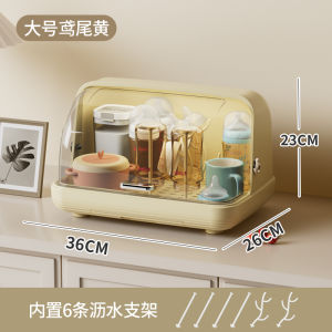 กล่องเก็บขวดโพลีโพรพีลีนฝาครอบกันฝุ่นพร้อมชั้นวางระบายน้ําสําหรับเครื่องมือให้อาหารเด็กทารก