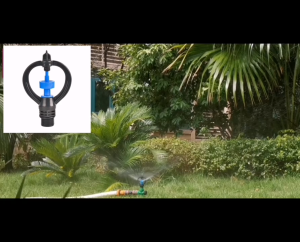 10PCS Garden Watering Nozzle Butterfly-Shaped/20mm Male Thread Automatic Rotating Sprinkler Head