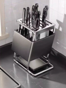 B&W | Multifunctional Stainless Steel Kitchen Knife Organizer