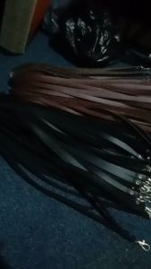 ID Card Holder Kulit PU Lanyard Name Tag 1 Pcs & 12 Pcs