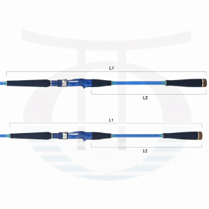 ALPHATACKLE | Near Sea Boat Fishing Bottom Rod For Squid MID ARM