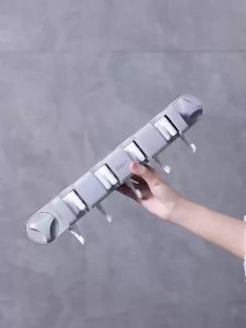 YUHANG | Hanging Wall Clip Suction Mop Bathroom Organizer