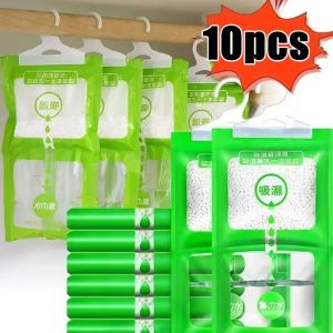 10pcs Moisture Proof Desiccant Hanging Wardrobe Closet Drying Agent Dehumidification Anti-mold Bag Moisture Proof Desiccant Hanging Dry Bag / Wardrobe Closet Drying Agent / Dehumidification Anti-mold Bag / Moisture Absorber for Cabinet