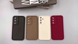 Blue Nice Tulip Anti-Fall Shockproof Phone Case For Samsung Galaxy 26 S25 S24 S23 S22 S21 S20 Note 20 Ultra Plus FE 2022 5G Case