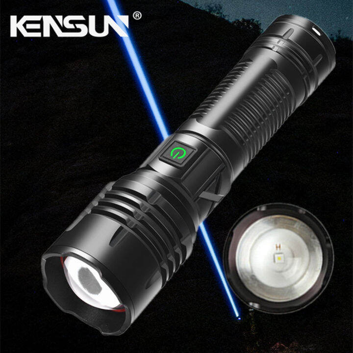 KENSUN High Power Ultra Spotlight Long Range Flashlight Rechargeable ...