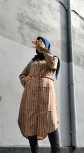 Sabrina Fashion - Aisyah Tunik Wanita Motif Salur Clearance Sale 2022