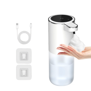 380ML Capacity Tabletop Or Wall-Mounted 4-Levels Adjustable Infrared Induction Automatic Sensor Soap Dispenser Shampoo Bottle