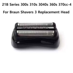 Đầu Cạo Thay Thế Braun 21B Series 3 Tương Thích Với Máy Cạo Râu 300s 310s 3040s 360s 370cc-4 3080s 3090s Dành Cho Nam Lưỡi Dao Và Lưới Kim Loại