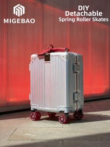 MIGEBAO | Mini Cabin-friendly Aluminum Frame Luggage 14 Inches