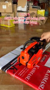 Máy cưa xích chạy xăng tay cụt Kamastsu mini cầm tay 25cc máy cưa xích cưa gỗ nhẹ khỏe