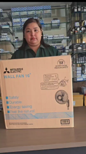 Mitsubishi พัดลมติดผนัง 16 นิ้ว รุ่น W16-GA สีเทาคลาสซี รุ่น W16-GA-BL สีฟ้าฮาวาย