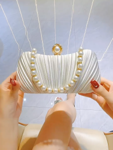 Clutch Nữ Cầm Tay & Đeo Vai Cao Cấp - Ví Cầm Tay Dự Tiệc Đính Trai Sang Trọng LILA CALU26
