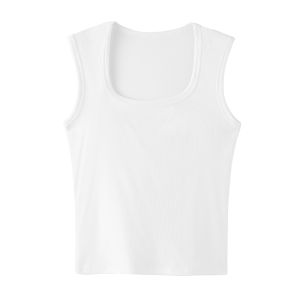 TONERCE | Tank Top Women Underwear Outerwear White Braless Cover Armhole