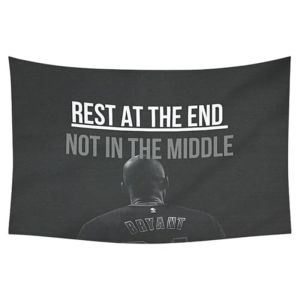 VIKAMA Kobe Bryant Những Câu Nói Truyền Cảm Hứng Tấm Thảm Treo Tường Polyester Phòng Tập Thể Dục Phòng Ngủ Ký Túc Xá Trang Trí Nhà Có Thể Giặt Bằng Máy