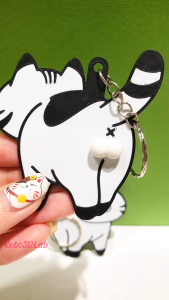 Móc khóa mèo bi xoay hài hước In 2 Mặt Cho Người Ngứa tay buồn tay Keychain mèo xoay bi vui nhộn dễ thương sáng tạo In 3D Robo3DLab