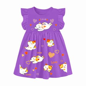 Dress Raffle anak perempuan 2-6 tahun