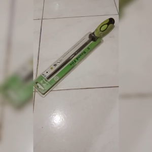 KIKIR BULAT 8 KENTARO halus besi logam gagang karet kualitas bagus 8\" 8 inch besar rubber handle