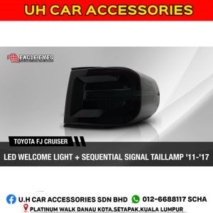 TOYOTA FJ CRUISER 2011-2017 LED SEQUENTIAL SIGNAL WELCOME LIGHT SMOKE TAILLAMP