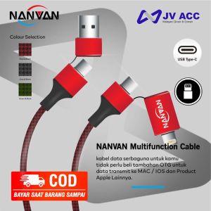 NVN-KD14 NANVAN KABEL DATA 4IN1 TYPE C TO TYPE C TO LIGHTING USB ORI