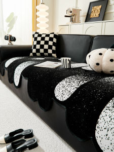 New 2025 Irregular Sofa Cushion Luxury Sensation All-Season Non-Slip Leather Cover Modern Style Detachable Washable Snowy Chenille