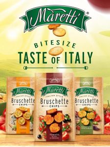 Maretti Pizza ขนมปังอบถั่วรสส้มสายชู 70 กรัม ขนมปังอบแห้ง ขนมปังบางๆ รสถั่ว ขนมปังอบแห้งรสถั่วจากประเทศบัลแกเรีย