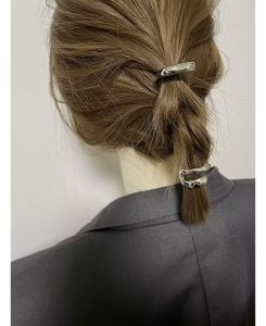 Low Bun Hair Accessories Metal Hair Clips Womens Style Gold Color Korean Fashion Low Ponytail Hair Decorations