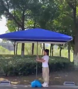 Big Umbrella Retractable Square Patio Garden Parasol Umbrella Large Outdoor Sun Shade for Beach Garden and Patio