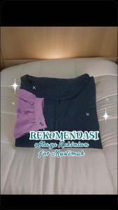 Gamis Abaya Hitam Terbaru Bahan Crinkle Airflow