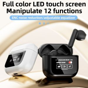 ♥ SFREE Shipping ♥ Headphones Wireless Bluetooth Headphone ANC Earphones TWS Wireless Bluetooth Headset LED Touchscreen Visible Sport Earbuds