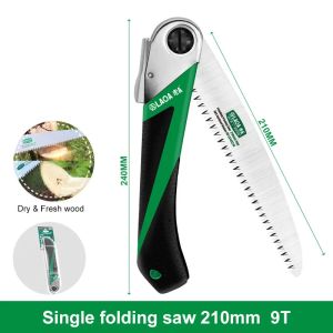 LAOA | LAOA SK5 Quick Folding Saw 170/210mm Dry & Fresh Wood Cutting Hand Saw Pruning Saw Garden Camping Tool with Storage Box