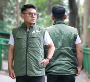 rompi vest pria /vest rompi pria sablon dtf permanen/ casual /rompi keren pria /rompi RN Store97/jaket rompi pria kembug /jaket rompi cowok terbaru Size m lxlxxl Bisa COD