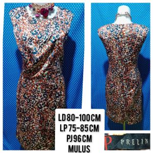 DRESS KUTUNG/SLEEVELESS LEOPARD BROWN(PRELIN) 32