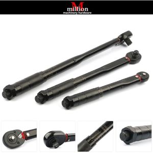 (Black) 1/2" 3/8"1/4" 5-25Nm 19-110Nm 28-210Nm 70-350Nm Inch Drive Torque Wrench Ratchet Adjustable Hand Tool