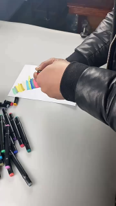 Bộ bút màu dạ marker 48 và 60 cây màu Touch kèm túi dụng cụ tô màu vẽ tranh anime (48pcs 60pcs)