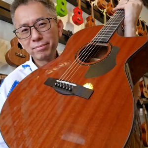 ALSTON (SP-23G) 41 Inch Acoustic Guitar Mahogany Top Side & Back Cutaway | Gitar Akustik Murah 吉他