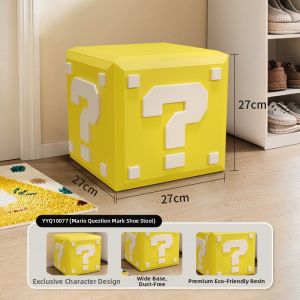 RUIDEDAN | Cute Mario Mushrooms Shoe-Changing Stool