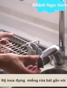 Kệ Treo INOX Để Bồn Rửa Chén Tiện Dụng