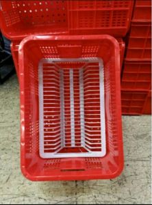 Heavy duty plate crate Alatone stackable plate organizer with white dividers suitable for Catering and Restaurant