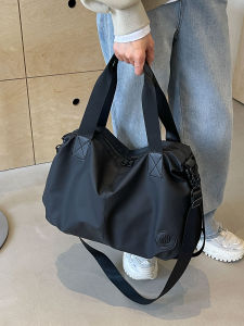 Casual Large Capacity Nylon Tote Bag Womens Short Trip Travel Bag Commuting Single Shoulder Slant Cross Tote Bag
