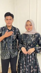 Batik Couple Pasangan Sarimbit Keluarga Suami Istri Kekinian 2024 Termurah Kemeja Dan Gamis